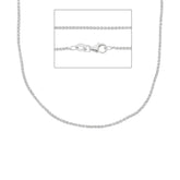 Damen Halskette aus 18 Karat Gold in Weissgold - MSA030BB